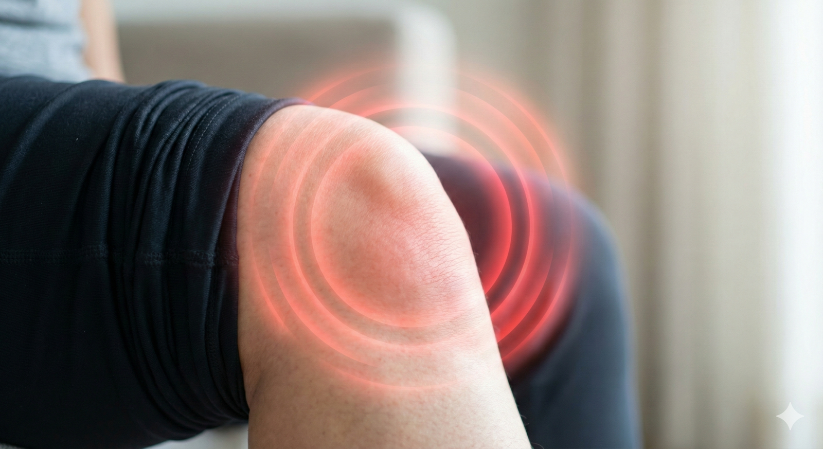 Lokalizacja bólu zapalnego w kolanie