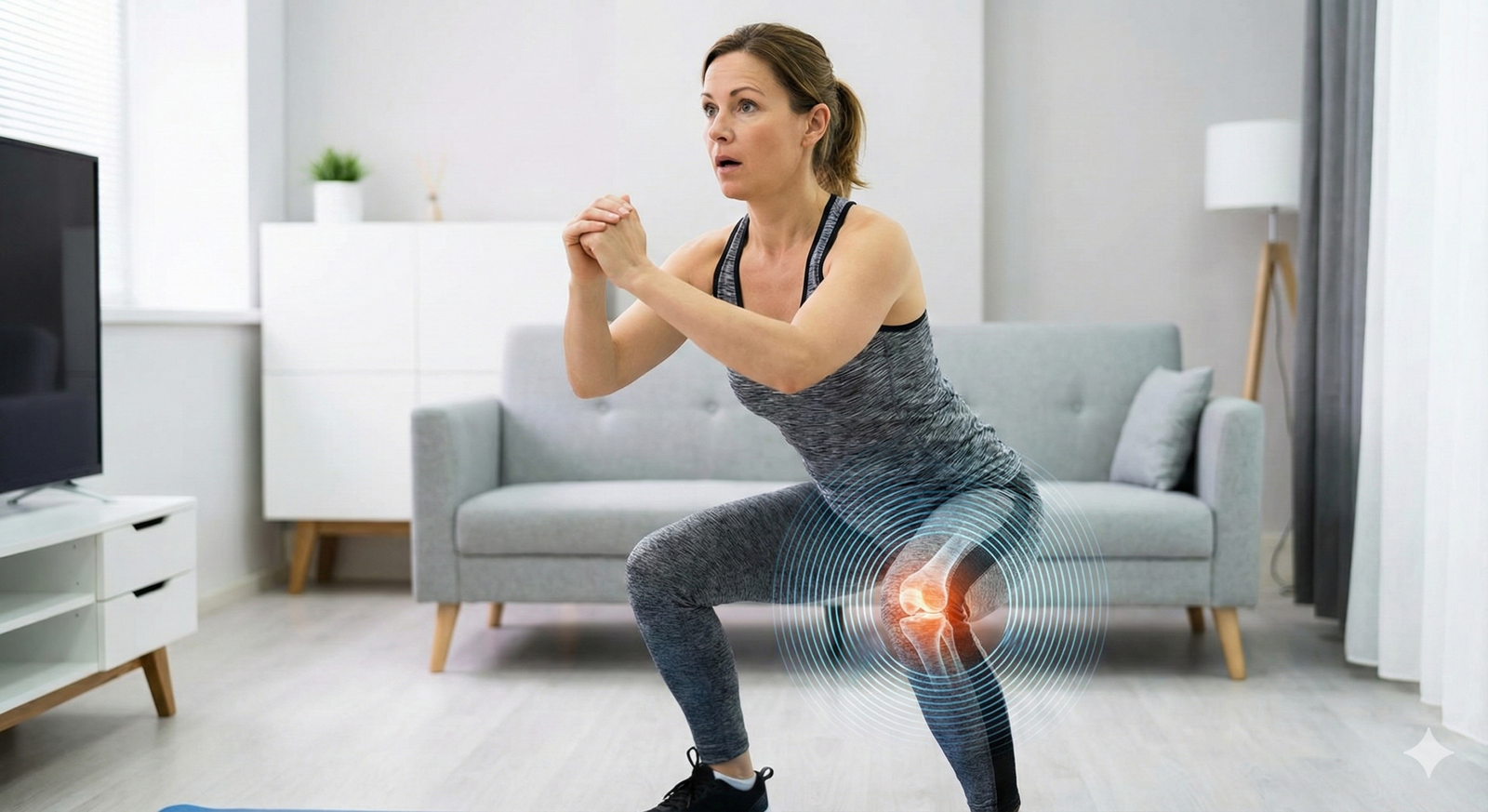 Dźwięk strzelania w kolanie podczas ruchu